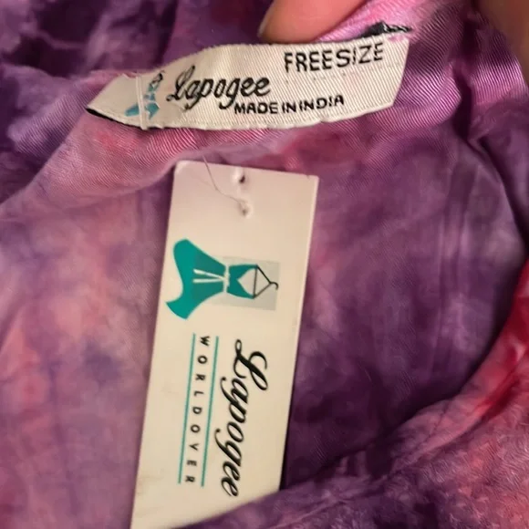 NWT. Dress by Lapogee.  Onesize.   BL/BL.  9635C - Picture 5 of 5